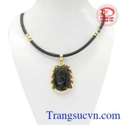 Bộ mặt dây Chúa bọc vàng là sản phẩm kết hợp từ mặt dây chúa Jesus bọc vàng 14k và dây cao su bọc vàng 14k.