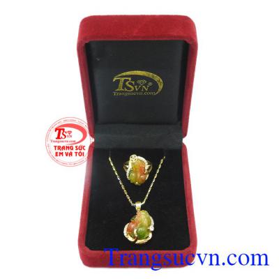 Bộ trang sức tỳ hưu 14k tài lộc