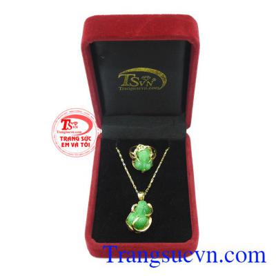 Bộ trang sức tỳ hưu 14k