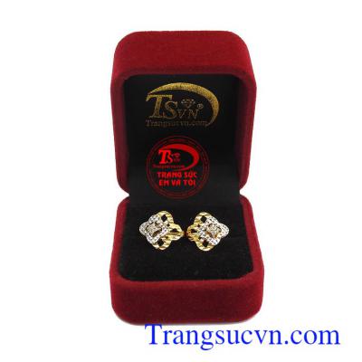 Bông tai 10k hoa lồng