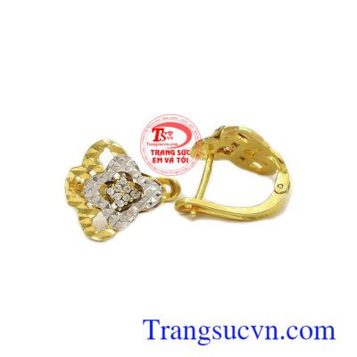 Bông tai 10k, bảo hành 6 tháng, giao hàng nhanh trên toàn quốc, Bông tai 10k hoa lồng