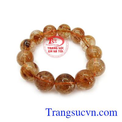 Chuỗi thạch anh tóc đại phúc 23 ly mang lại may mắn thích hợp cho nam giới