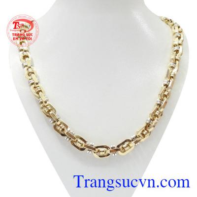 Dây chuyền nam vàng tây sang trọng