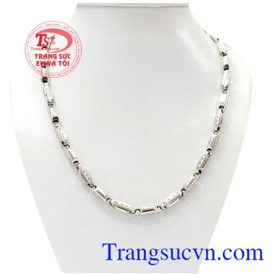 Dây chuyền nam vàng trắng sáng bóng tinh tế,đảm bảo chất lượng Uy tín