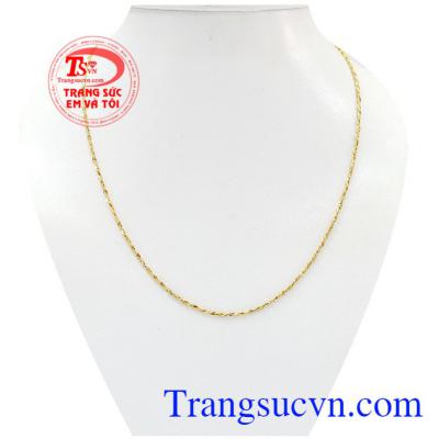 Dây chuyền nữ vàng tây được chế tác từ vàng 10k thiết kế tinh xảo