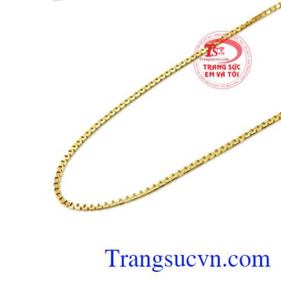 đeo cùng mặt dây chuyền,dây chuyền vàng là món quà sinh nhật,ngày kỷ niệm ý nghĩa. Dây chuyền ý 10k đẹp