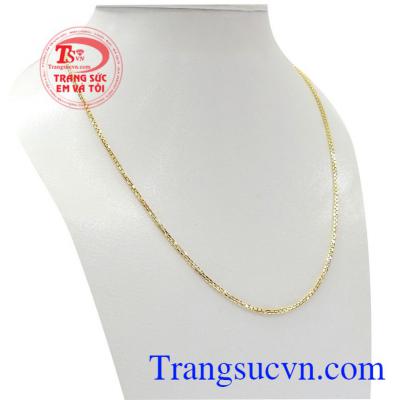Sản phẩm bền đẹp đảm bảo chất lượng,dây chuyền nữ vàng uy tín dành cho phái đẹp. Dây chuyền ý 10k đẹp