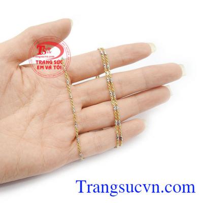 Trang sức Em và Tôi chuyên chế tác và nhận làm theo yêu cầu, Dây chuyền ý 18k kiểu đẹp