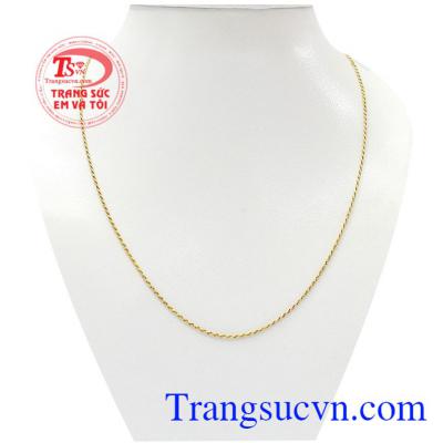 Dây chuyền ý mềm 18k bền