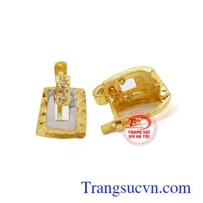 Hoa tai đẹp tinh tế vàng 10k, bảo hành 6 tháng, giao hàng nhanh trên toàn quốc