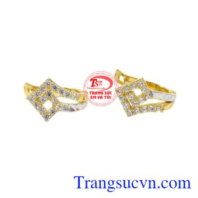 Hoa tai vàng 10k chất lượng mang phong cách trẻ trung và nữ tính