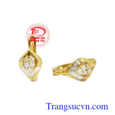 Hoa tai vàng 10k thời trang là sản phẩm được các bạn nữ yêu thích, sản phẩm xinh xắn