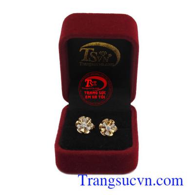 Hoa tai vàng 18k 
