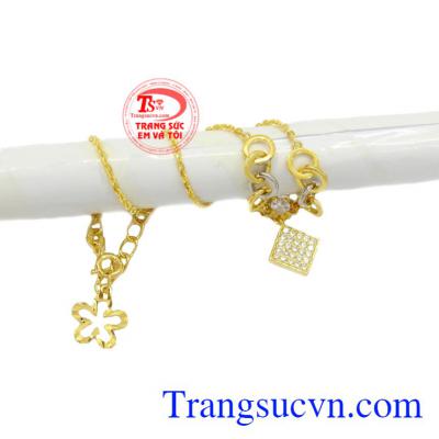 Lắc chân vàng chất lượng làm tôn lên vẻ sang trọng, quý phái cho phái nữ.