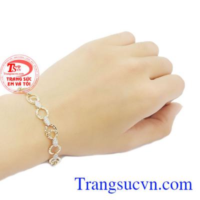 Lắc tay vàng nữ mắt kết vàng 10k, bảo hành 6 tháng, giao hàng nhanh trên toàn quốc. Lắc tay vàng nữ mắt kết.