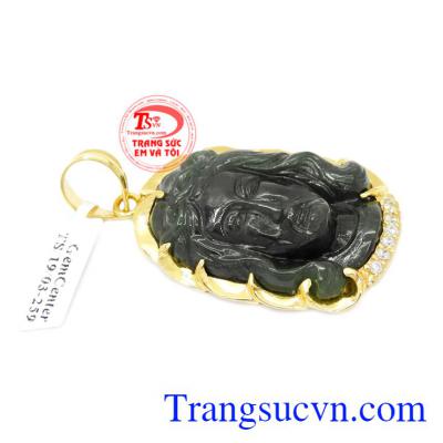 Mặt Chúa Jesus bọc vàng được chạm khắc đẹp, chất lượng. 