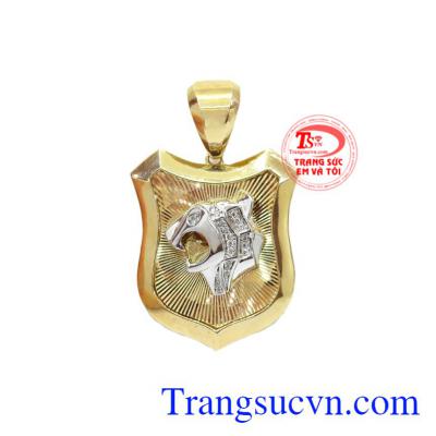 Mặt dây đầu báo vàng là sản phẩm được chế tác 3D công nghệ mới, chất lượng cao.