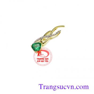 Mặt dây đơn giản emerald Mặt dây đá quý emerald Bán mặt dây emerald thiên nhiên,có giấy kiểm định đá emerald và vàng,giá đá quý emerald tốt,đặt mặt dây chuyền vàng tây đính đá quý theo mệnh Mộc và Hỏa