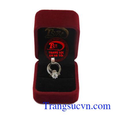 Mặt dây hoa Korea vàng trắng 10k