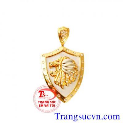Mặt dây khiên vàng 18k