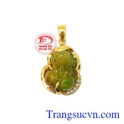 Mặt dây tỳ hưu 14k bình an