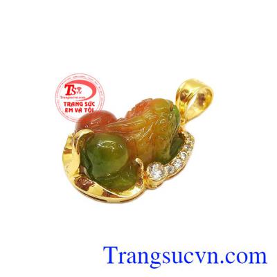 Tỳ hưu là linh vật phong thủy mang lại may mắn, của cải, tài lộc và thành công trong công việc cho chủ nhân,Mặt dây tỳ hưu 14k cát tường