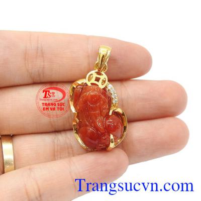 Mặt dây tỳ hưu vàng 14k đẹp