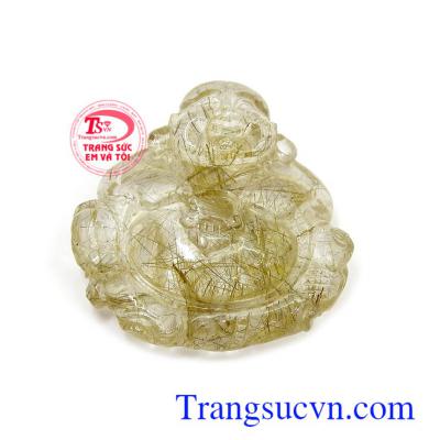 Mặt Di Lặc thạch anh tóc hoan hỉ