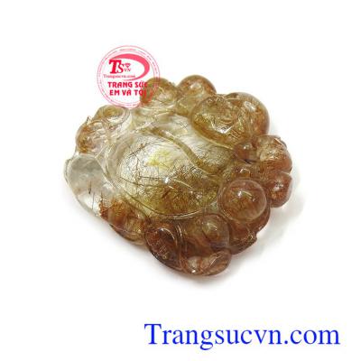 Mặt dây chuyền thạch anh tóc thiên nhiên sang trọng, đẳng cấp