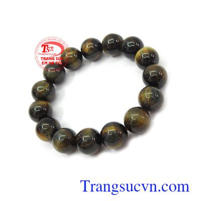Mắt hổ cho nam đeo may mắn,thành công,hạnh phúc,mang tài lộc,mệnh kim, đeo bền đẹp,sáng bóng chuỗi đá mắt hổ,mặt hổ tròn,vòng tay nam,nữ
