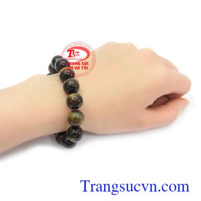 Chuỗi tay mắt hổ thiên nhiên bền đẹp, chất lượng, đeo hợp phong thủy