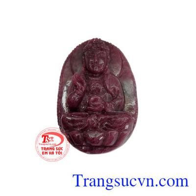 Mặt phật bản mệnh ruby tuổi Tuất-Hợi