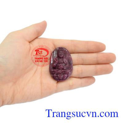 Mặt phật bản mệnh ruby tuổi Tuất-Hợi đẹp.