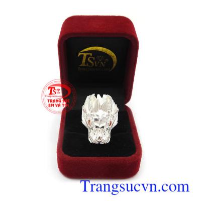 Nhẫn nam bạc đẹp thương hiệu uy tín, chất lượng, giao hàng nhanh trên toàn quốc Nhẫn bạc nam rồng độc đáo