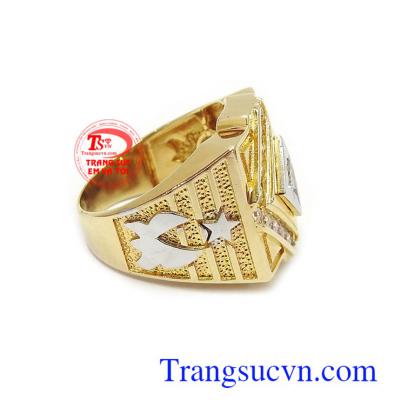 Nhẫn nam vàng tây thương hiệu uy tín, chất lượng