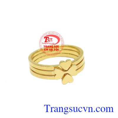 Nhẫn Cỏ 3 Lá Xinh Xắn đang là xu hướng mới được các bạn nữ yêu thích