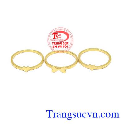 Nhẫn Cỏ 3 Lá Xinh Xắn