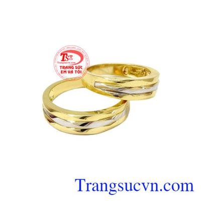 Nhẫn cưới 10k Korea đẹp được chế tác và nhập khẩu nguyên chiếc từ Hàn Quốc