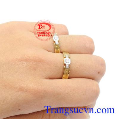 Có hàng nghìn cô dâu chú rể đã chọn sản phẩm nhẫn cưới của Trang Sức Em Và Tôi cung cấp,Nhẫn cưới vàng màu+vàng trắng