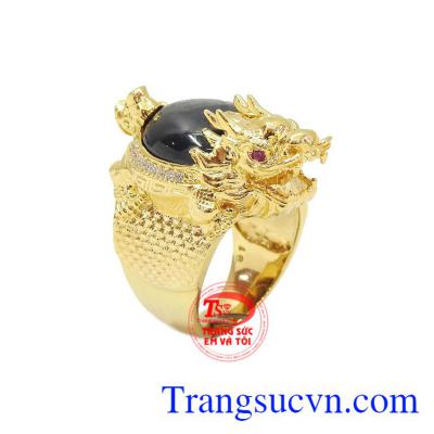 Nhẫn long quy sapphir 14k