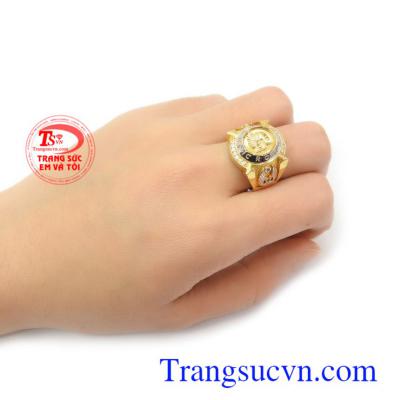 Nhẫn nam vàng trắng tinh xảo, Nhẫn nam vàng trắng tinh xảo, nhẫn nam vàng 10k đẹp, nhẫn nam vàng trắng sáng, bền màu, sang trọng