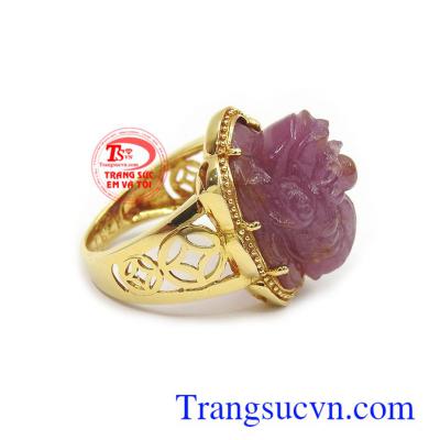 Nhẫn nam Cóc Ruby nhận thiết kế theo yêu cầu của khách hàng,giao hàng toàn quốc,đảm bảo chất lượng