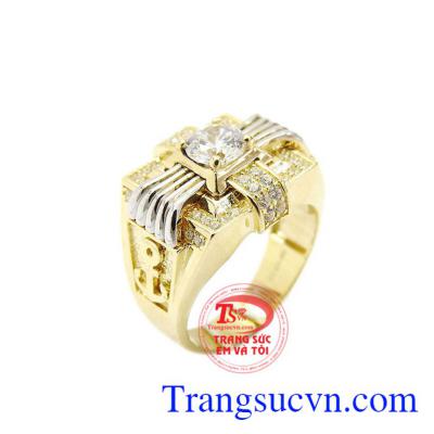 Nhẫn nam Korea tinh tế được chế tác từ vàng 10k nhập khẩu nguyên chiếc
