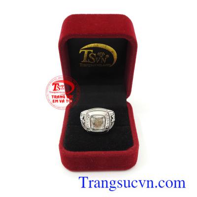 Nhẫn nam Luxury vàng trắng thương hiệu uy tín, chất lượng, giao hàng nhanh trên toàn quốc