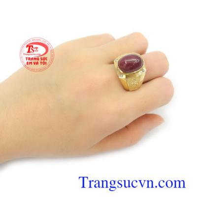 Nhẫn nam ruby thiên nhiên là dòng sản phẩm được phái mạnh đặc biệt ưa chuộng