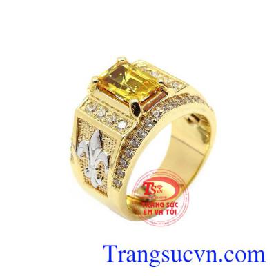 Nhẫn nam Sapphire tài lộc