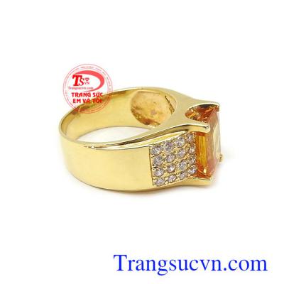 Nhẫn nam vàng tây thiết kế và chế tác tinh tế, đeo hợp thời trang và sang trọng dành cho nam