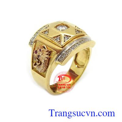 Nhẫn nam vàng, Đeo hợp thời trang, chất lượng vàng đảm đeo bền đẹp sáng bóng, tinh tế và sang trọng dành cho phái mạnh