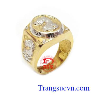 Nhẫn nam vàng, Đeo hợp thời trang, chất lượng vàng đảm đeo bền đẹp sáng bóng, tinh tế và sang trọng dành cho phái mạnh, nhẫn nam phù hợp đeo ngón giữa và ngón áp út
