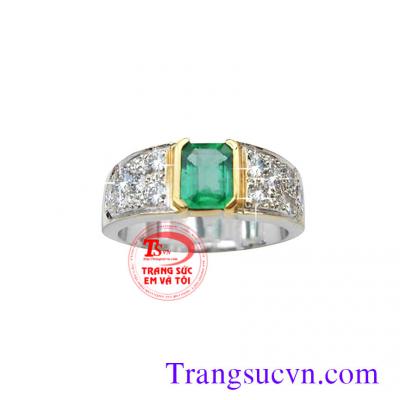 Nhẫn nam vàng trắng